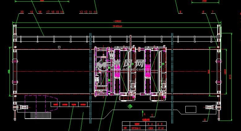 三种吨位吊钩平梁行吊 - 工程机械/建筑机械图纸 - 沐风网