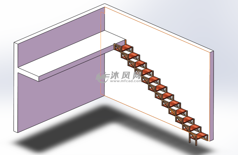 类挂画楼梯