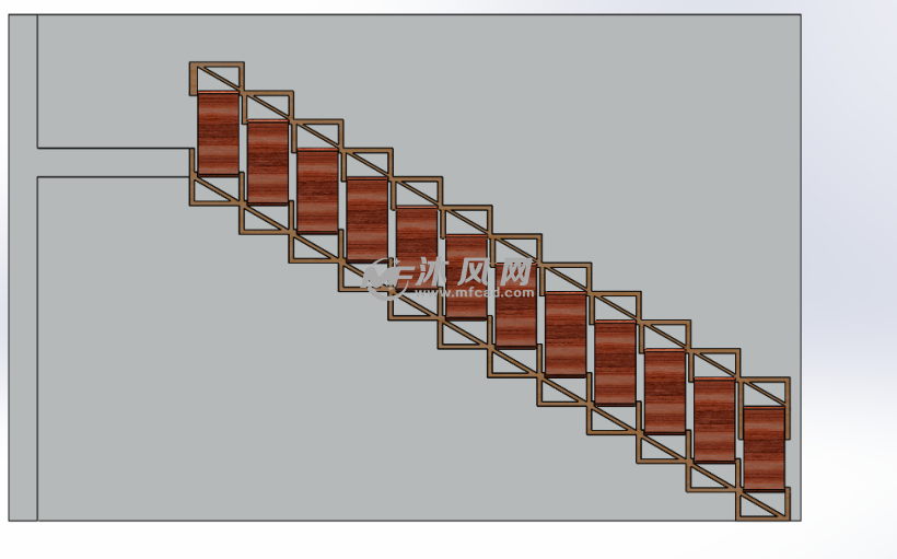 类挂画楼梯