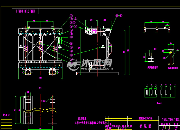 干式变压器装配图sclb1025