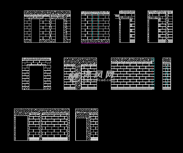 砌体结构排砖图 结构图纸 沐风网