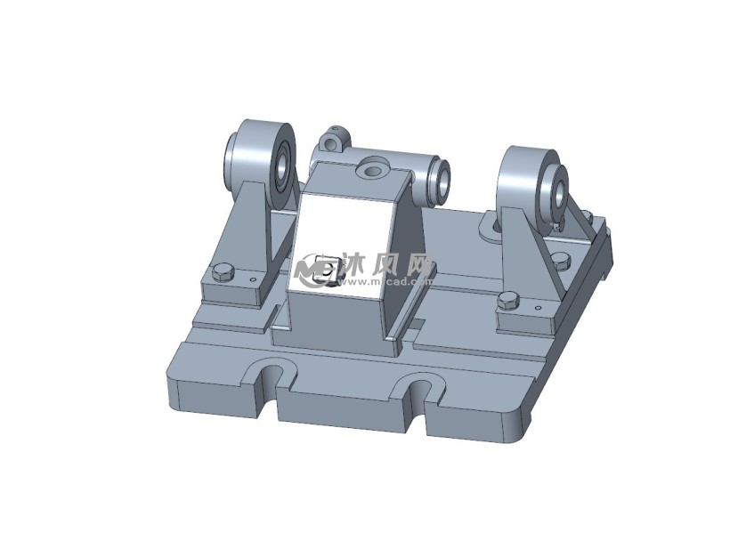 镗床夹具体模型