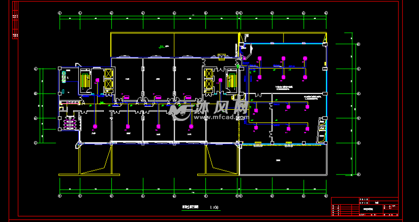 二十三层办公楼多联机中央空调系统设计图 - 暖通图纸 - 沐风网