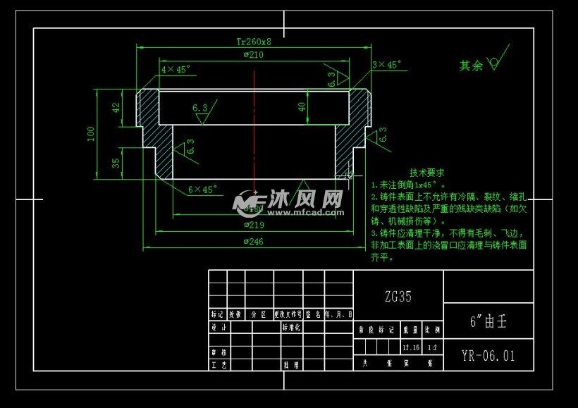 tankunion6寸由壬模型及图纸