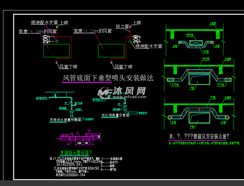 梁下喷淋头安装图集图片