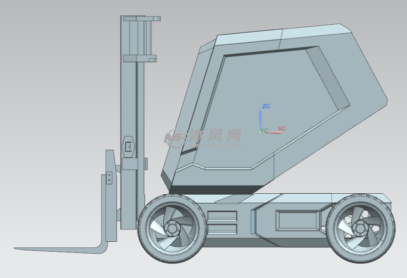 普通內燃叉車設計 - 工程機械/建築機械圖紙 - 沐風網