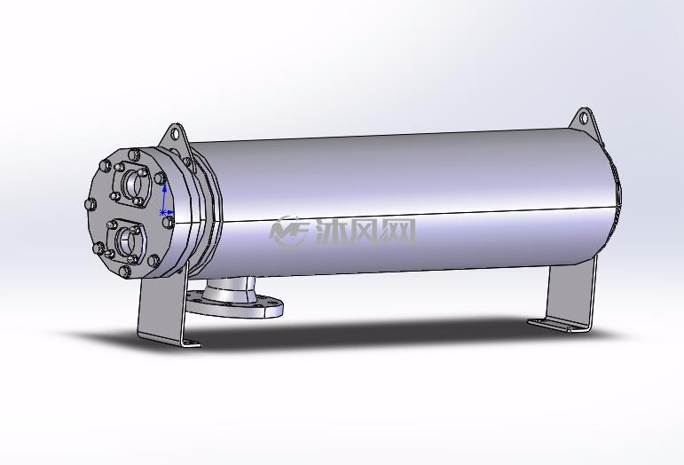 8种制药线s双管板壳式换热器模型