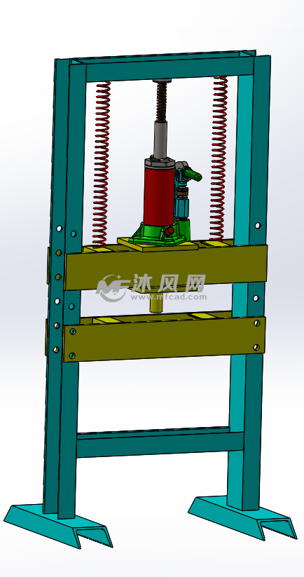 液壓機3d設計模型