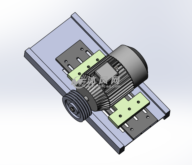 大型摩多利电机可调节式固定机构