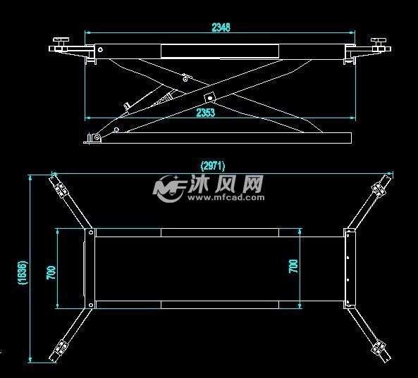 龙门举升机安装尺寸图图片