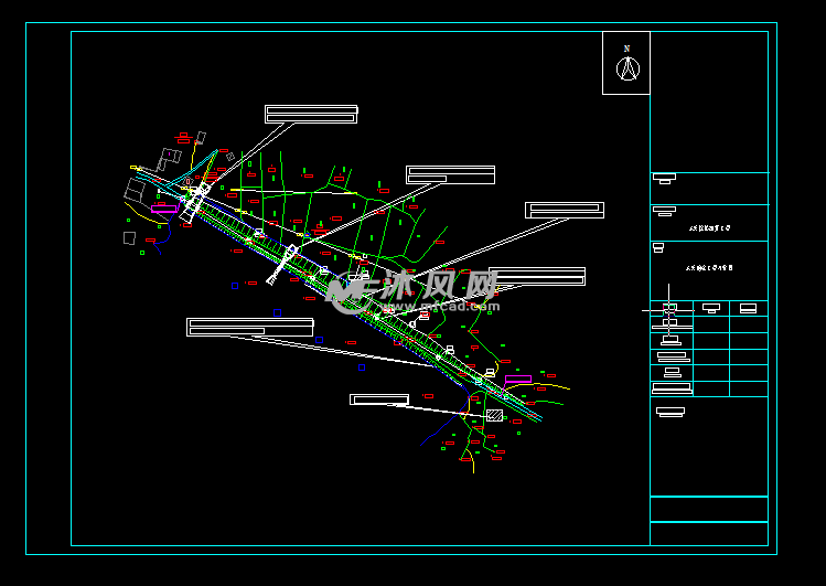 小水库除险加固设计 - 大坝堤防图图纸 - 沐风网