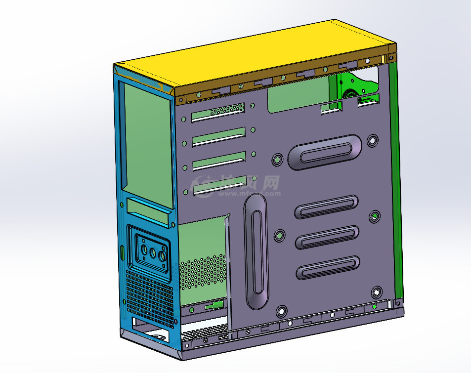 电脑主机机箱设计建模