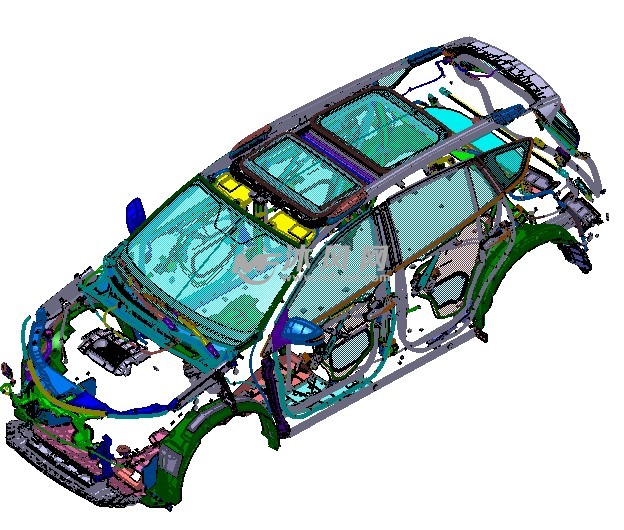 丰田荣放rav4整车结构 - 车身内外饰及附件图纸 - 沐风网