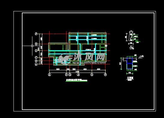 处理站池底配筋图