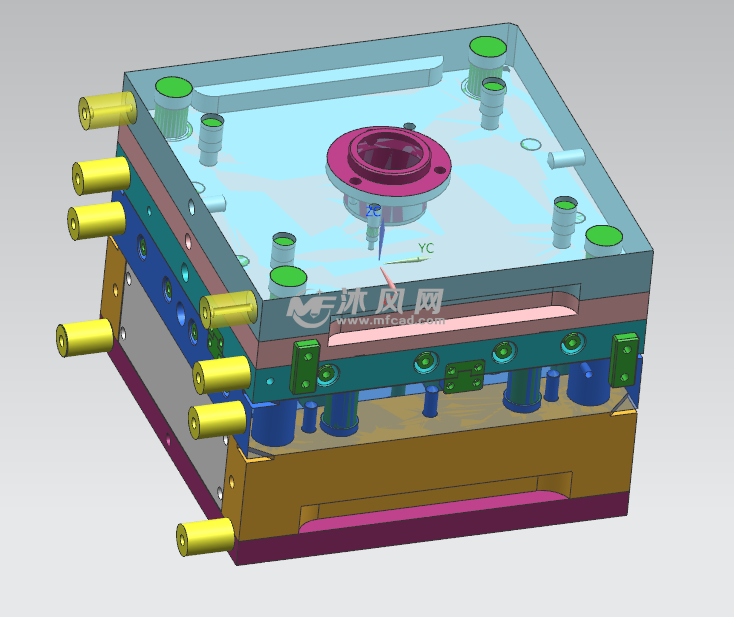 汽车空调滤清器过滤网包胶模具