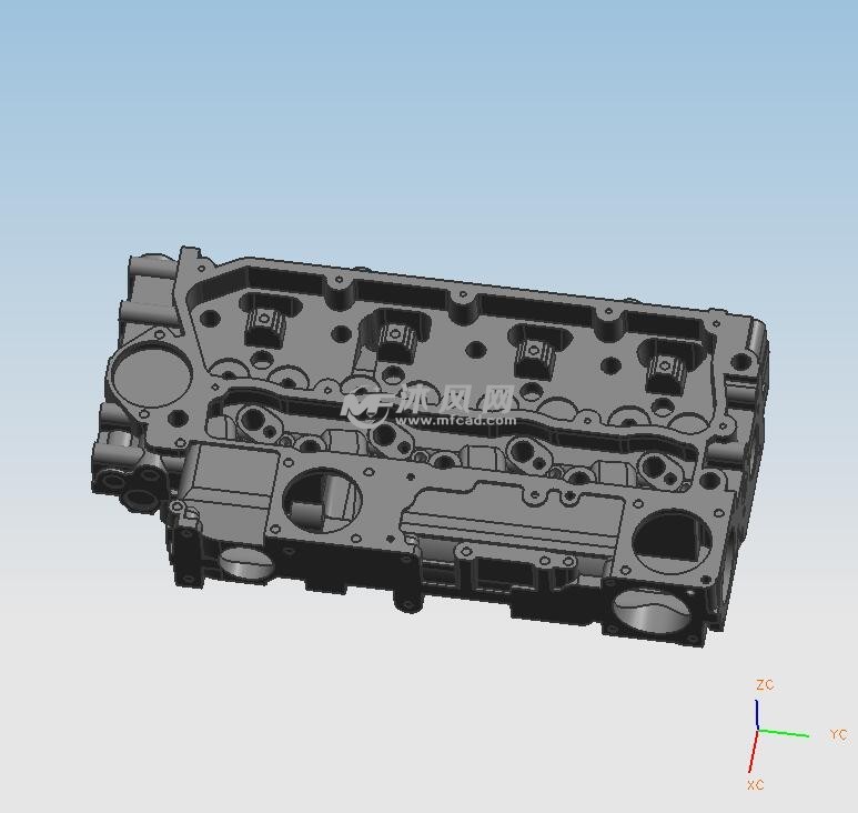 發動機氣門缸體模型設計圖