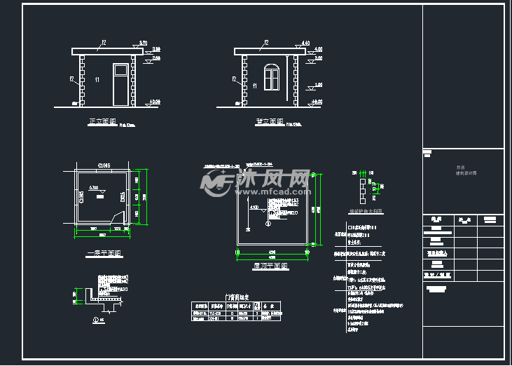 农村饮水水厂厂区施工图