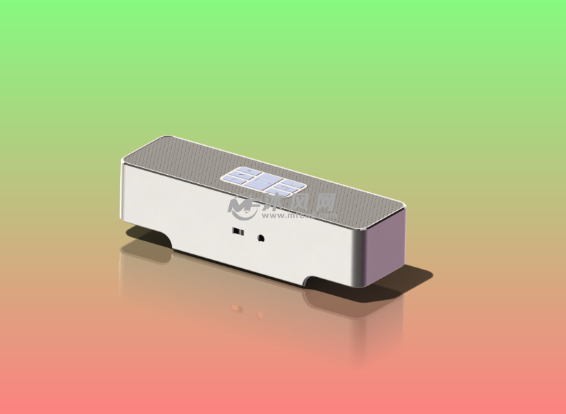 无线蓝牙音箱设计模型图 - 数码产品图纸 - 沐风网