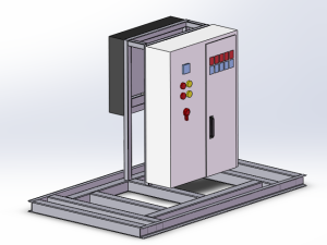 带散热扇电控箱