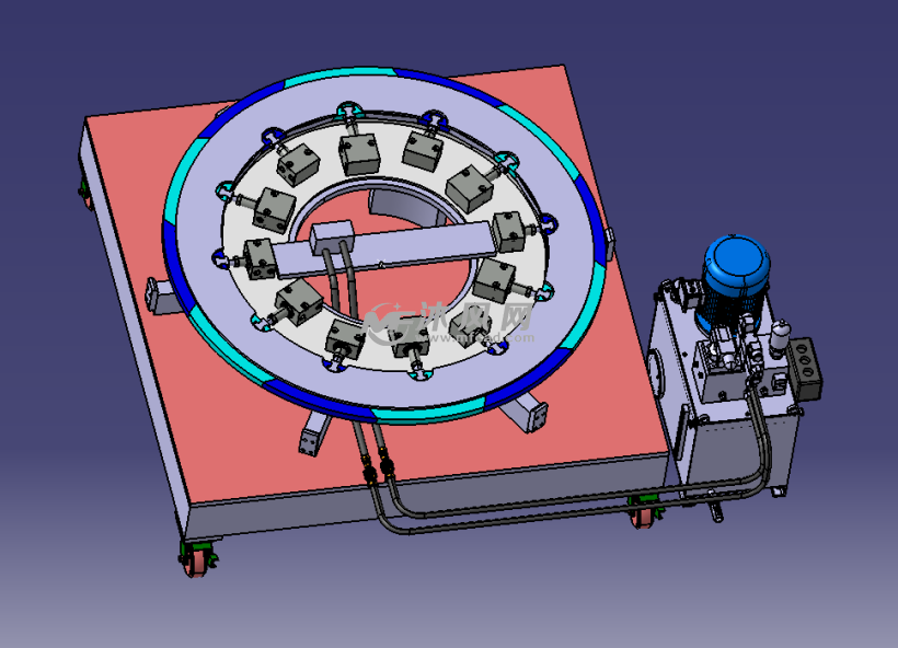 液压内撑孔整形工装