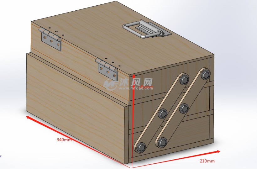 工具收纳箱木箱