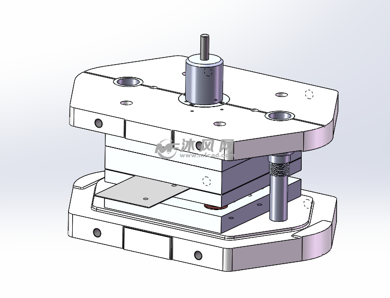 泵垫片冲压复合模 - 冲压模具图纸 - 沐风网