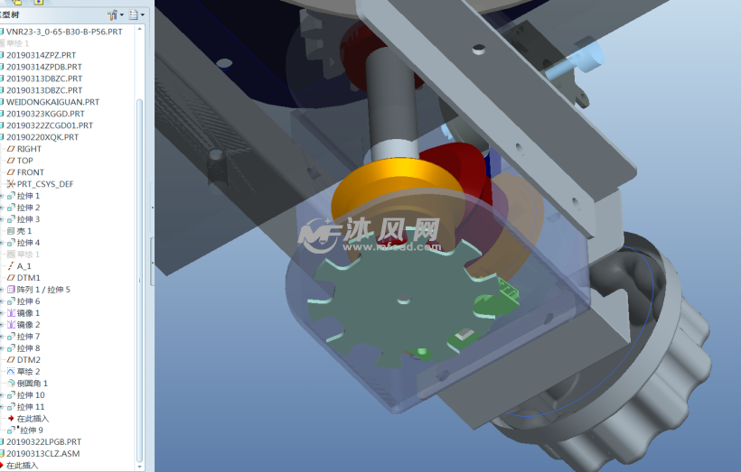 机械式出扭蛋机构3d图