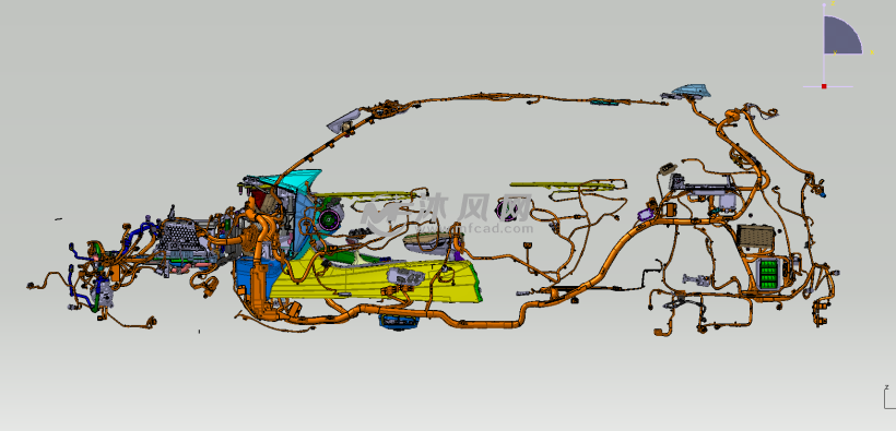 越野车整车电气系统布置设计模型