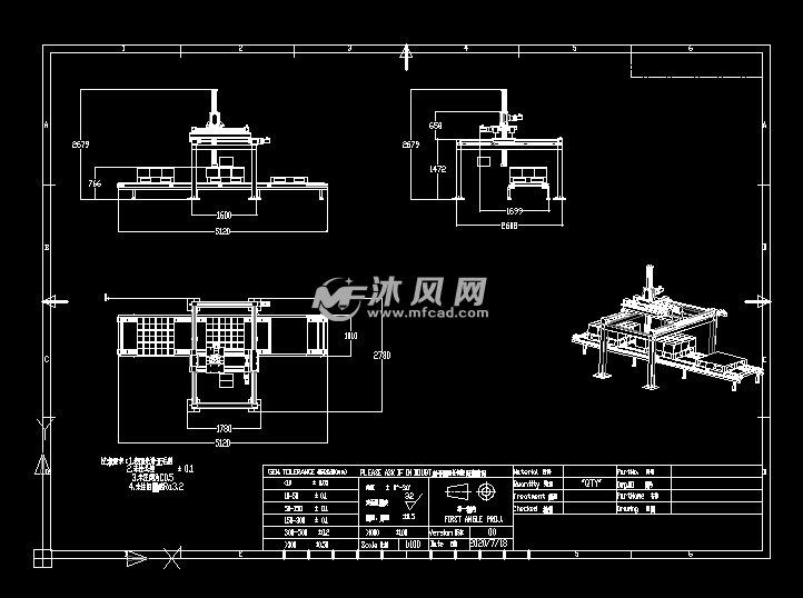 大型机械手码垛机器 - 输送和提升设备图纸 - 沐风网
