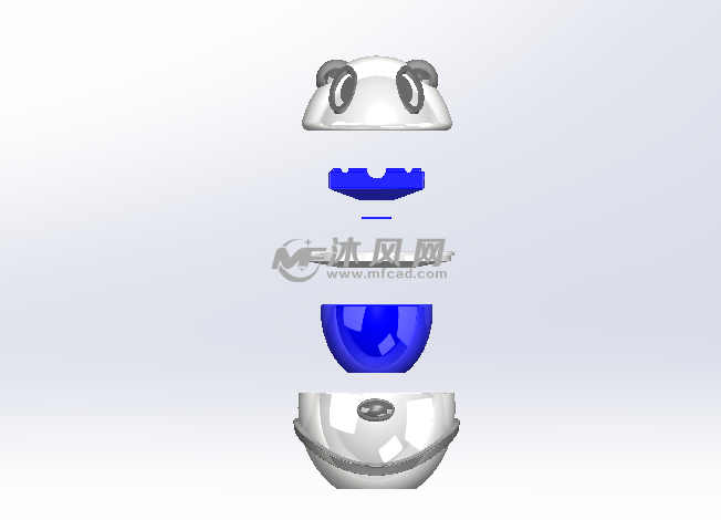 熊猫扭蛋儿童玩具爆炸图