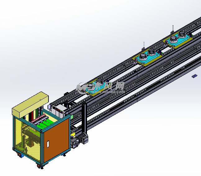 托盘传输线模型