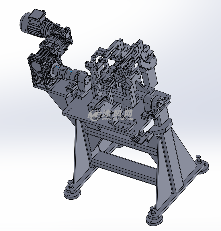 旋转焊接夹具3d设计