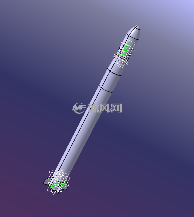 长征4号火箭模型 - 军工模型图纸 - 沐风网