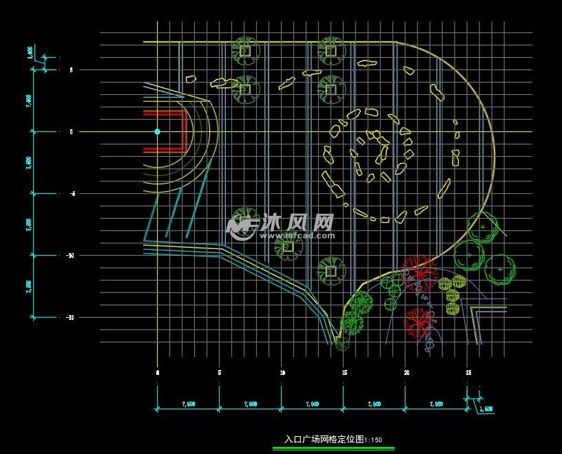 入口广场网格定位图1