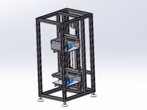气缸控制的升降机构