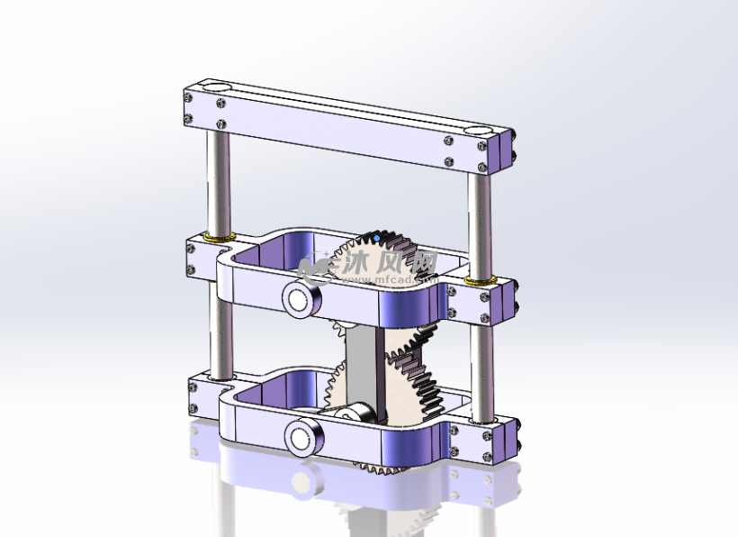 齿轮驱动的往复运动机构