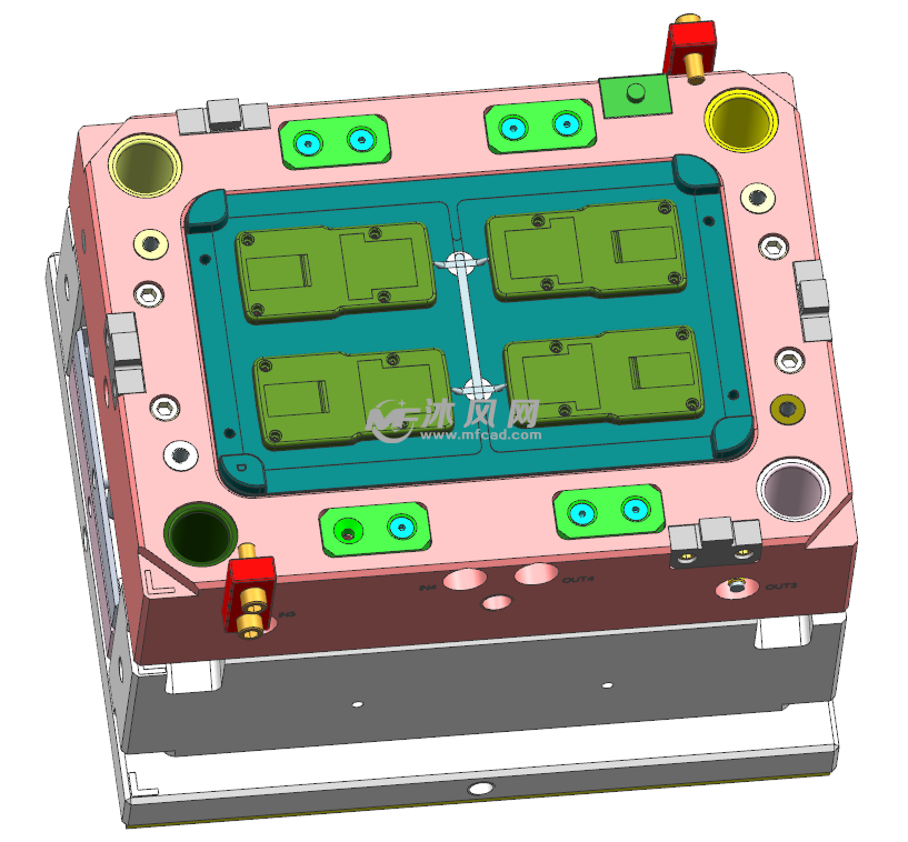 遊戲機底殼模具