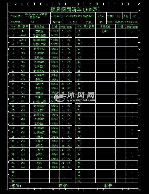 转接卡塑胶开关模具