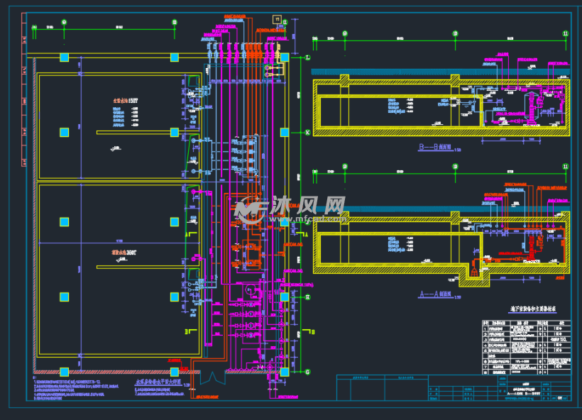 取水泵房平面图图片