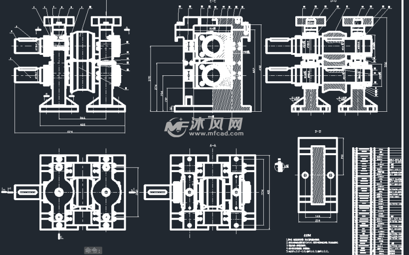 冷彎機總體裝配cad圖紙 - 機床附件圖紙 - 沐風網