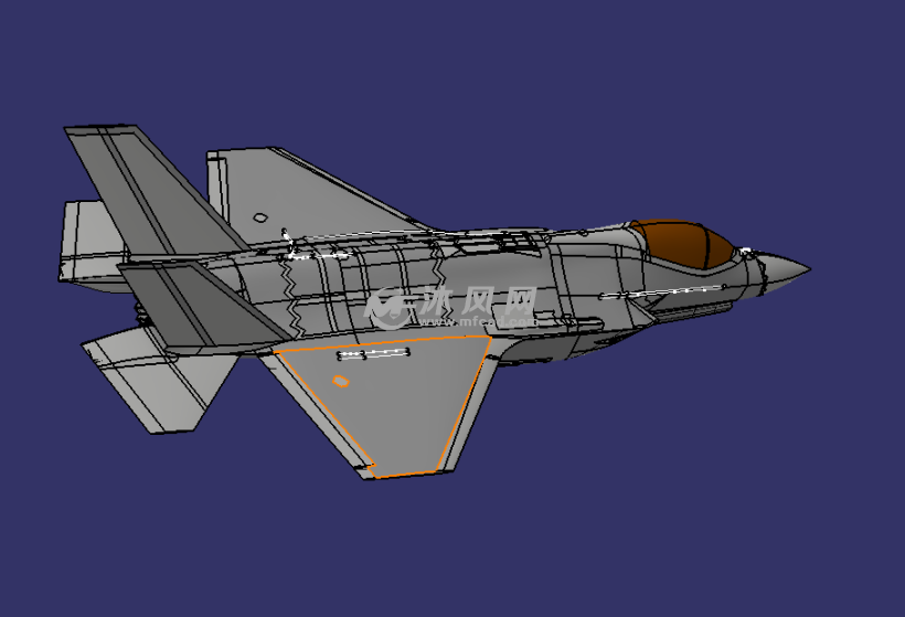 f35战斗机三视图图片