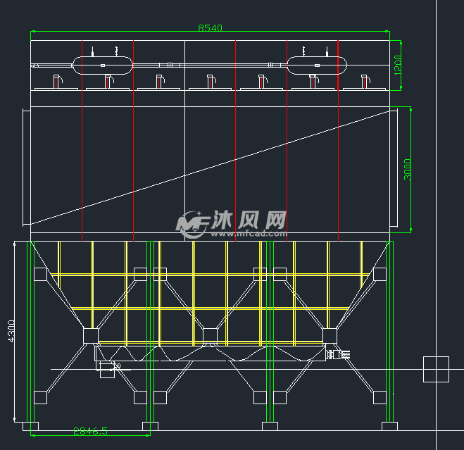 ppc128-7x2袋式收尘器 - 通用设备图纸 - 沐风网