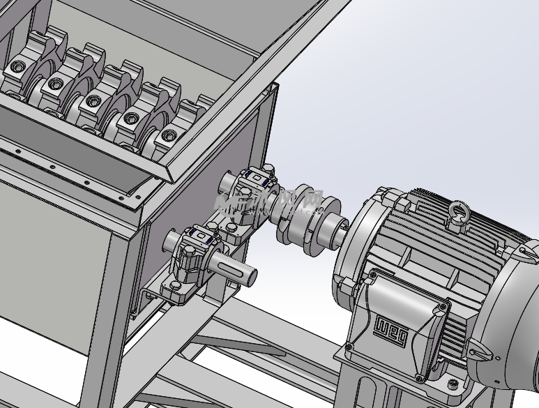 碾碎机 电机联轴器连接示意图