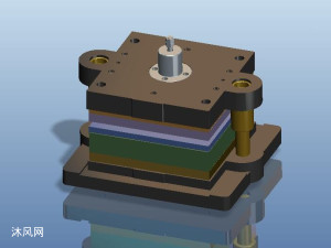 弯板弯曲模设计(cad proe三维) - 模具图纸 - 沐风网
