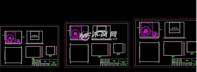 ccfcbf系列三种风机箱结构图
