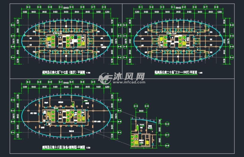 現代商業綜合建築設計圖