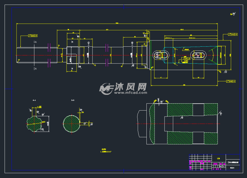 z3040摇臂钻床主轴加工工艺及程序设计 - 机械加工图纸 - 沐风网