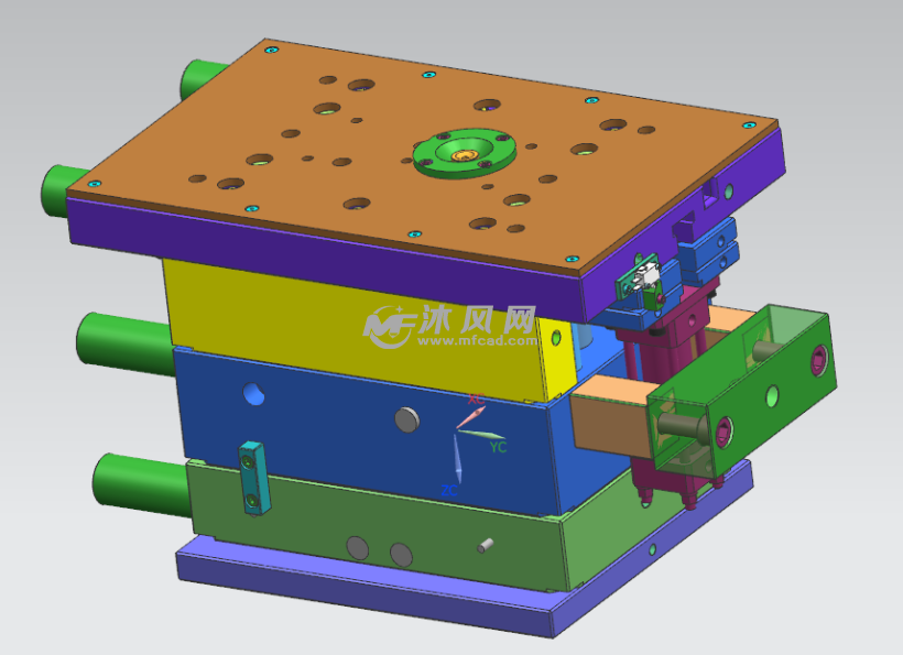 汽车扶手箱水杯座水杯架模具