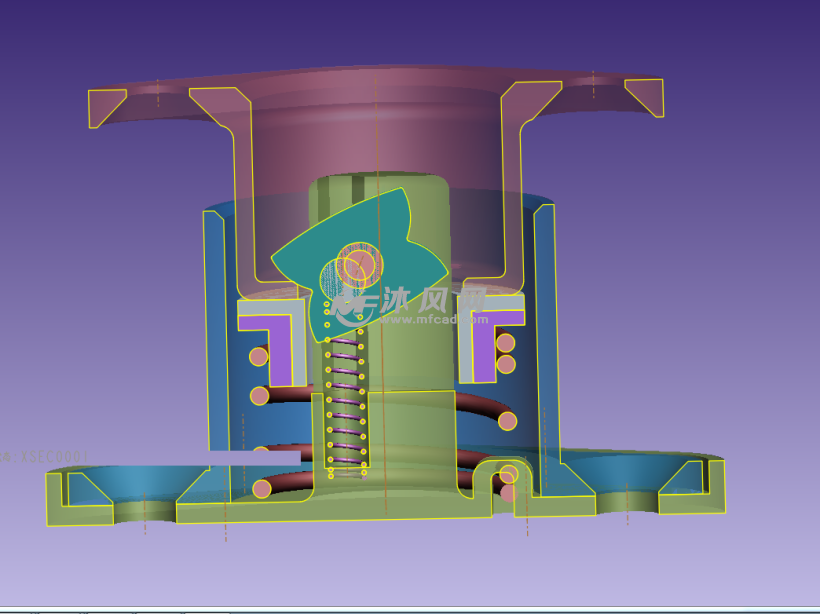 按压自锁结构装置