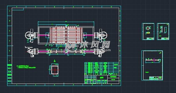 电动双向棒条阀800x986图纸